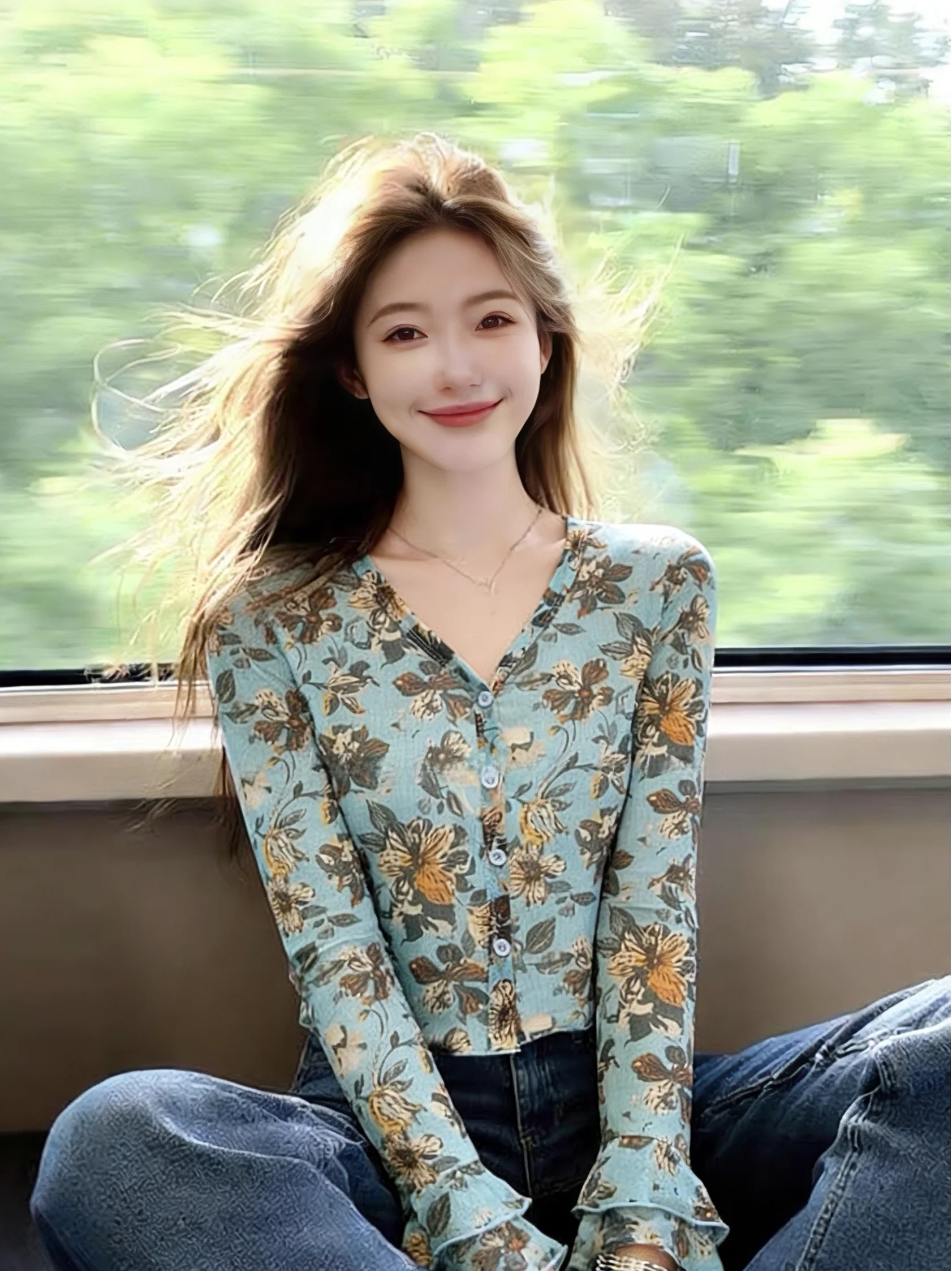 French Style Floral V-neck Bell Sleeve Short T-shirt Women's Early Spring New Style Small Size Mesh Top Ladies Fashion
French Style Floral V-neck Bell Sleeve Short T-shirt Women's Early Spring New Style Small Size Mesh Top Ladies Fashion