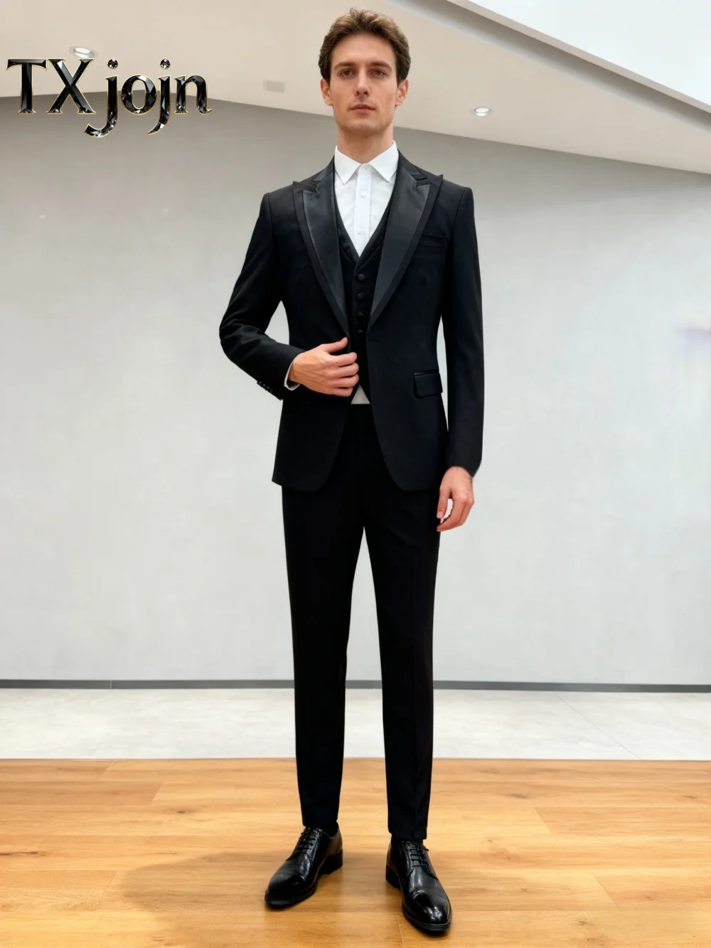 Exquisite Single-Breasted Men's 3PCS Elegant Black Sleek Jacket Suit Formal Party Prom Wedding Set for Wedding Groom Customized
Exquisite Single-Breasted Men's 3PCS Elegant Black Sleek Jacket Suit Formal Party Prom Wedding Set for Wedding Groom Customized