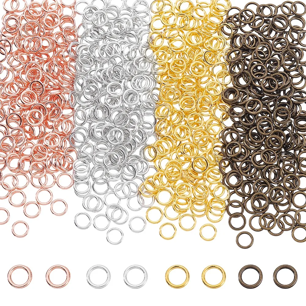 4 Colors Alloy Closed Jump Rings Round Mixed Color 6x1mm 18 Gauge Inner Diameter: 3.8mm 200pcs/color
4 Colors Alloy Closed Jump Rings Round Mixed Color 6x1mm 18 Gauge Inner Diameter: 3.8mm 200pcs/color