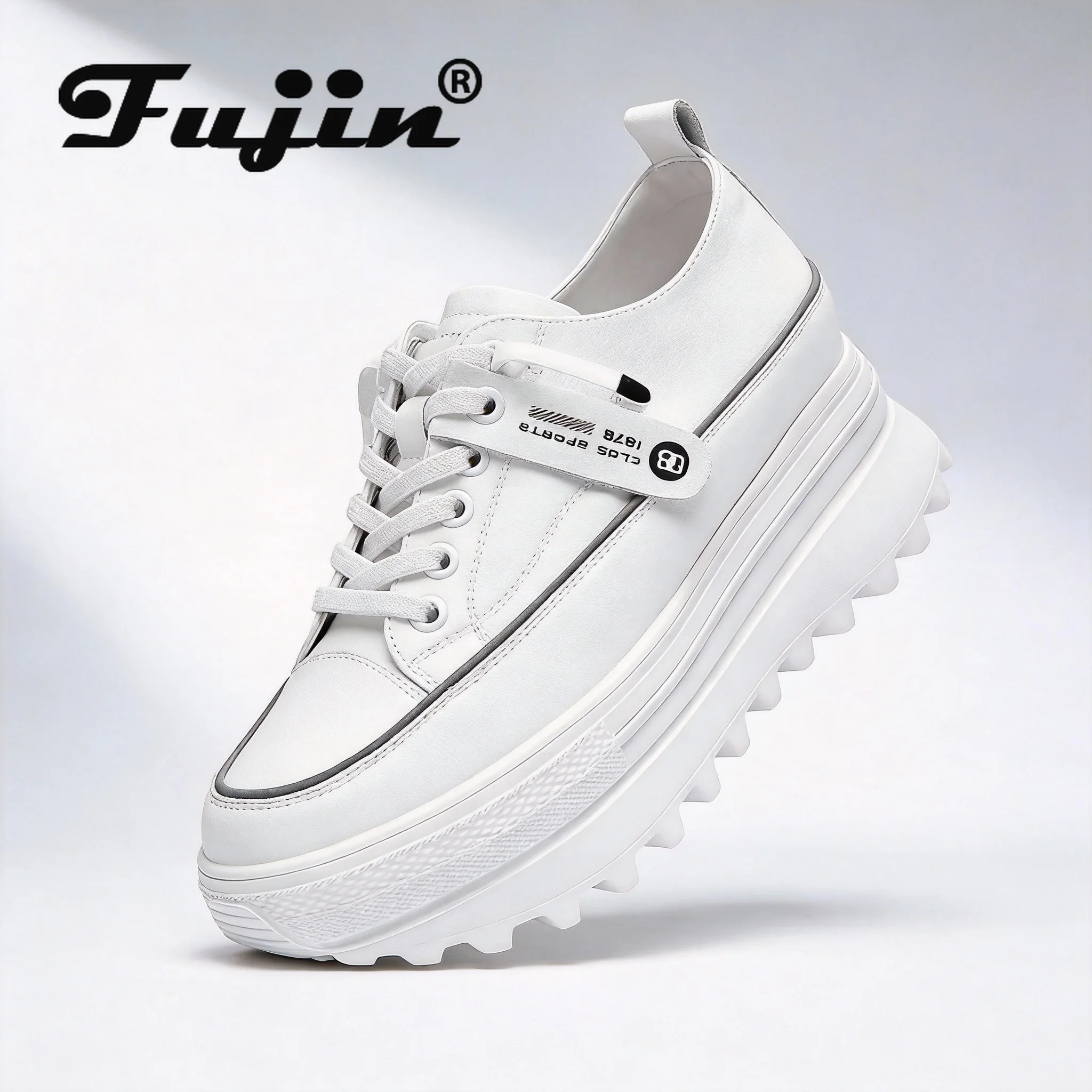 Fujin 5.5cm Genuine Leather Platform Wedge Shoes Chunky Sneaker White Casual Shoes Comfortable Breathable Autumn Autumn Shoes
Fujin 5.5cm Genuine Leather Platform Wedge Shoes Chunky Sneaker White Casual Shoes Comfortable Breathable Autumn Autumn Shoes