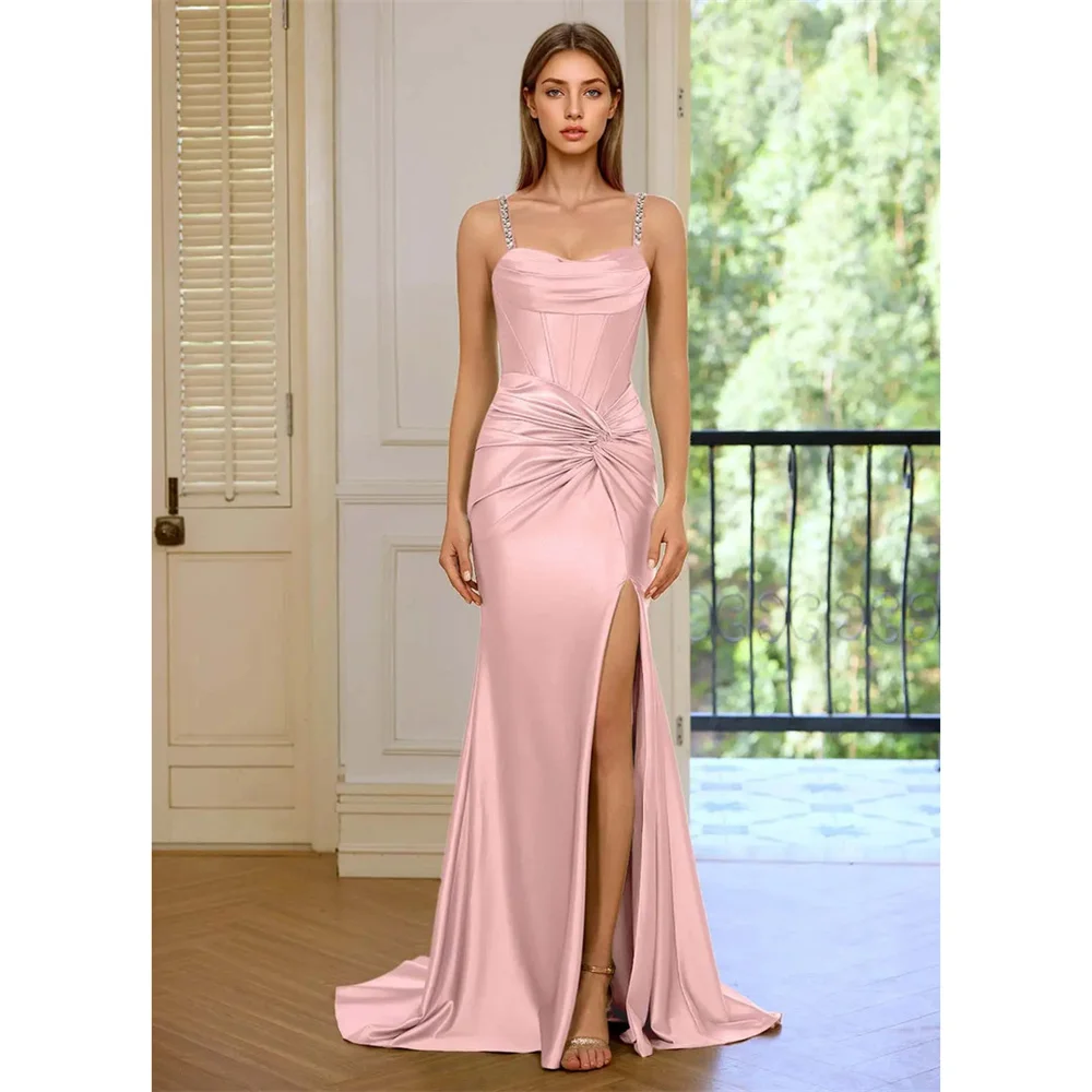 Sara Custom Fishtail Pink Backless Side Slit Party Dress Woman Dresses for Wedding Party Ball Gown Dress Prom Dresses 2026 Gala
Sara Custom Fishtail Pink Backless Side Slit Party Dress Woman Dresses for Wedding Party Ball Gown Dress Prom Dresses 2026 Gala