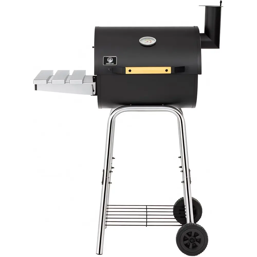 Portable Outdoor Charcoal Grill with Large Cooking Space, Adjustable Pan, Warming Rack, Side Table, and Storage for Backyard and
Portable Outdoor Charcoal Grill with Large Cooking Space, Adjustable Pan, Warming Rack, Side Table, and Storage for Backyard and