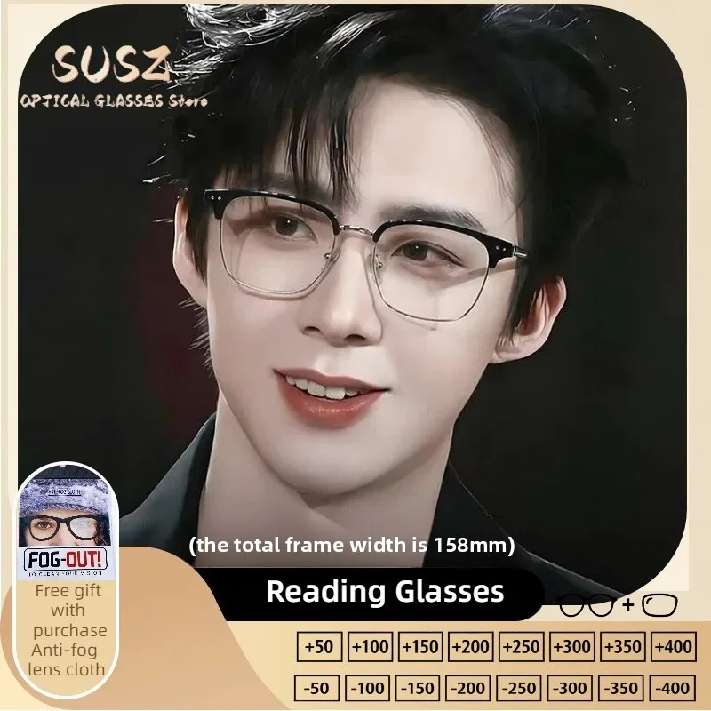 SUSZ Business Round Frame Design Myopia Prescription Reading Glasses For Women Anti Blue Light Progressive Optical Eyeglasses
SUSZ Business Round Frame Design Myopia Prescription Reading Glasses For Women Anti Blue Light Progressive Optical Eyeglasses