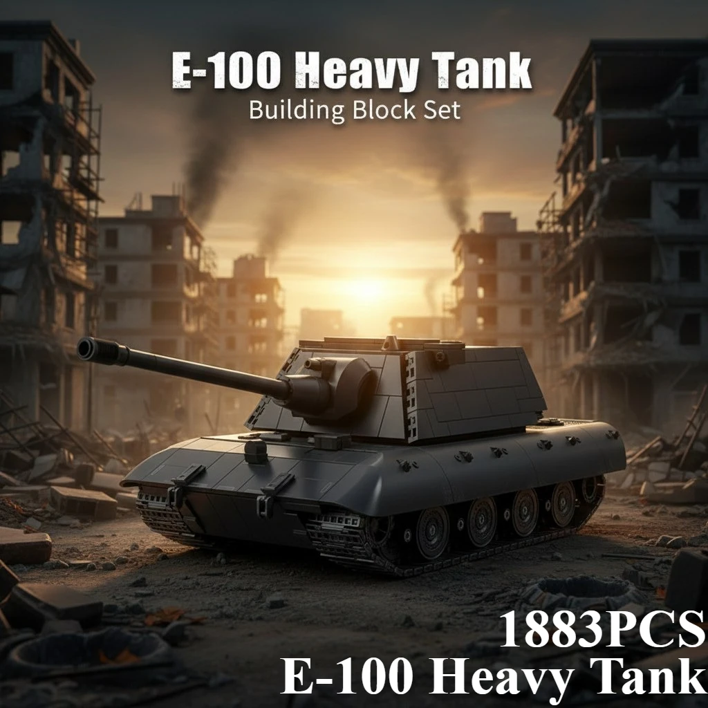 1883PCS E-100 Heavy Tank Building Blocks Set - Assembling Model Toy for Home Decor Ideal Holiday Gift for Kids And Adult
1883PCS E-100 Heavy Tank Building Blocks Set - Assembling Model Toy for Home Decor Ideal Holiday Gift for Kids And Adult