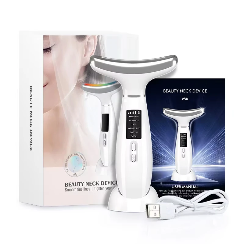 Hot & Ice Compress Neck Beauty Device Microcurrent LED Light Therapy Neck Face Lifting Massager Anti Wrinkles Skin Rejuvenation
Hot & Ice Compress Neck Beauty Device Microcurrent LED Light Therapy Neck Face Lifting Massager Anti Wrinkles Skin Rejuvenation