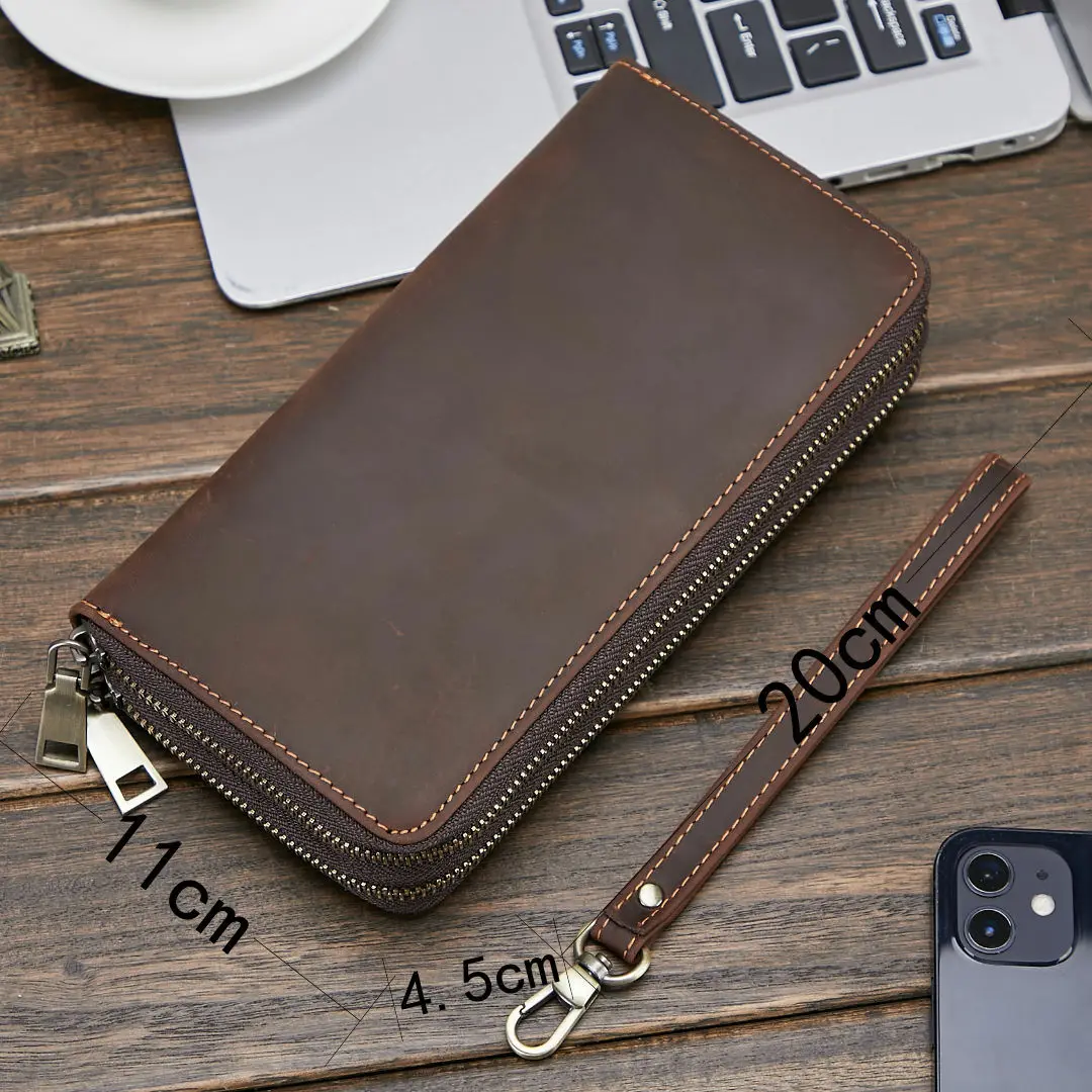 New Cow Leather Engraving Wallet Men Clutch Bag Zipper Male Phone Purse Coin Pocket Card Holder Leather Clutch Wallets Handbags
New Cow Leather Engraving Wallet Men Clutch Bag Zipper Male Phone Purse Coin Pocket Card Holder Leather Clutch Wallets Handbags