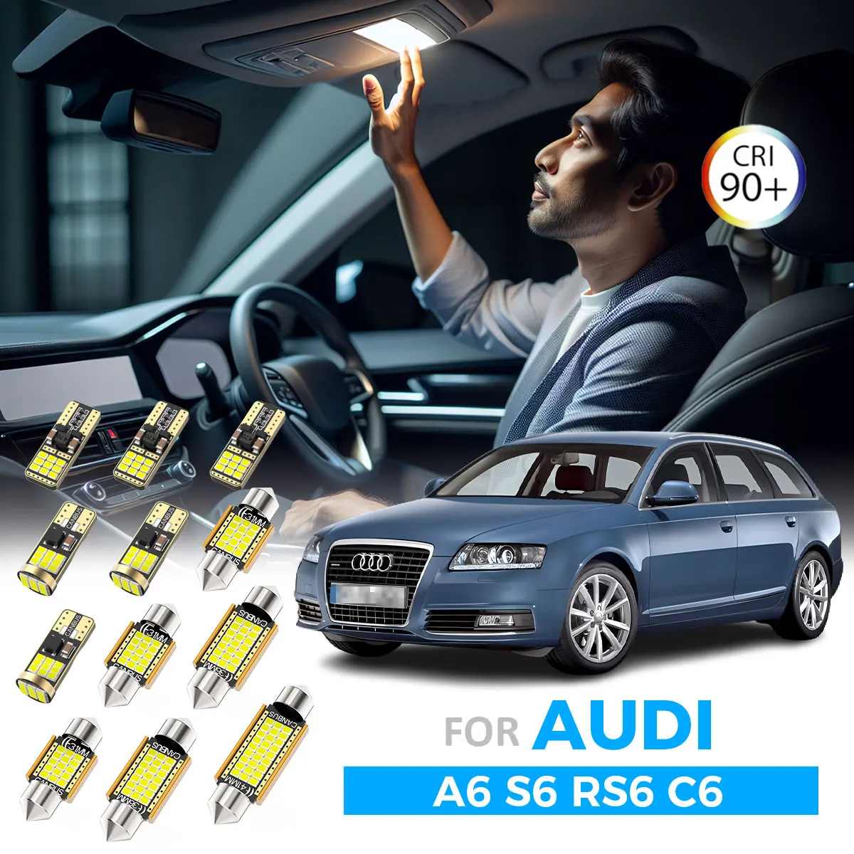 AENVTOL 15Pcs Car Upgrade Lighting LED Interior Light Kit For AUDI A6 S6 RS6 C6 Sedan Wagon 2005-2008 2009 2010 2011 Accessories
AENVTOL 15Pcs Car Upgrade Lighting LED Interior Light Kit For AUDI A6 S6 RS6 C6 Sedan Wagon 2005-2008 2009 2010 2011 Accessories