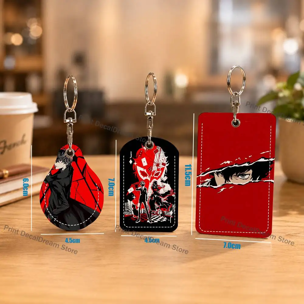 Jeu p-persona 5 Pattern 1Pc PU Leather Card Holder Keychain Key Ring Door Lock Access Tags ID Card Case Keychain Card
Jeu p-persona 5 Pattern 1Pc PU Leather Card Holder Keychain Key Ring Door Lock Access Tags ID Card Case Keychain Card