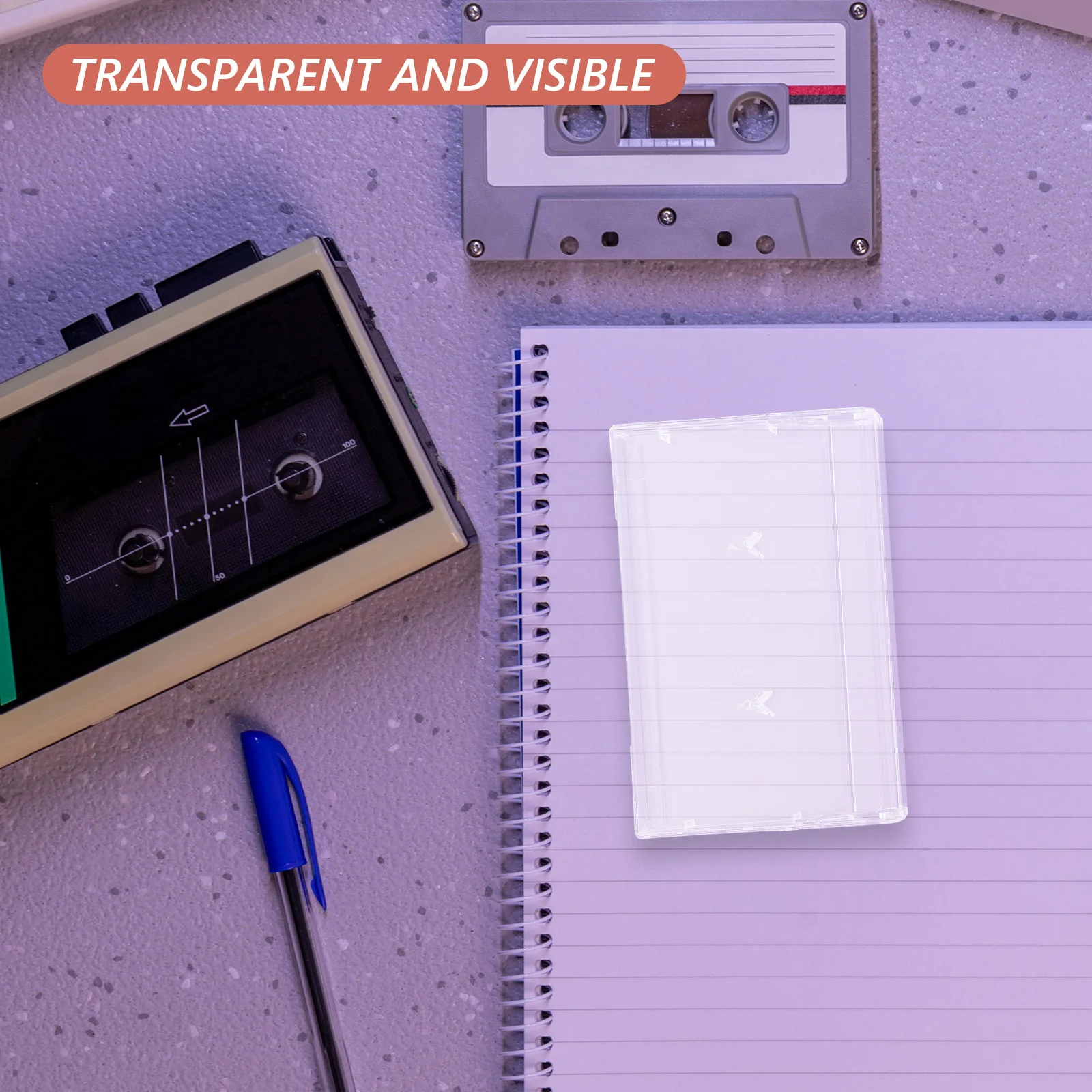 2Pcs Clear Plastic Tape Storage Box Transparent Cassettes Organizer Dustproof Holder Container Compact Music Audio Recording
2Pcs Clear Plastic Tape Storage Box Transparent Cassettes Organizer Dustproof Holder Container Compact Music Audio Recording