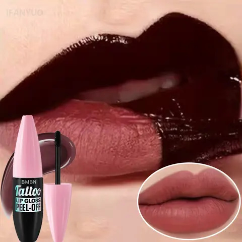 Lucidalabbra Liquido Peel-off Impermeabile a Lunga Durata, Rossetto Opaco Rosa, Anti-trasferimento, Trucco Idratante, Pigmento per Tatuaggio Labbra