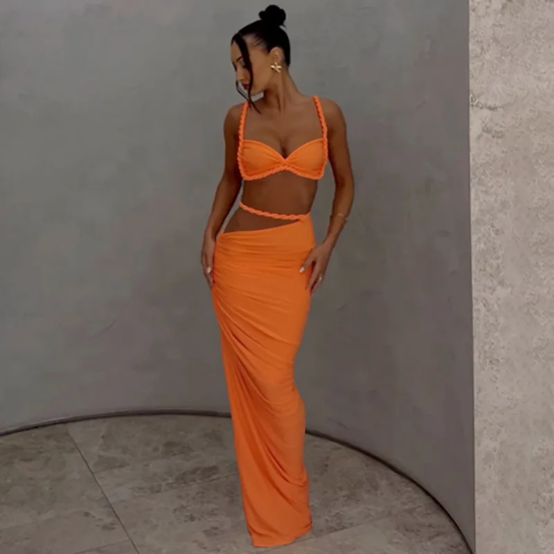 Новая женская европейская и американская мода, сексуальное бикини на слинге, тонкая сумка, юбка на бедрах, костюм, женская одежда
Новая женская европейская и американская мода, сексуальное бикини на слинге, тонкая сумка, юбка на бедрах, костюм, женская одежда