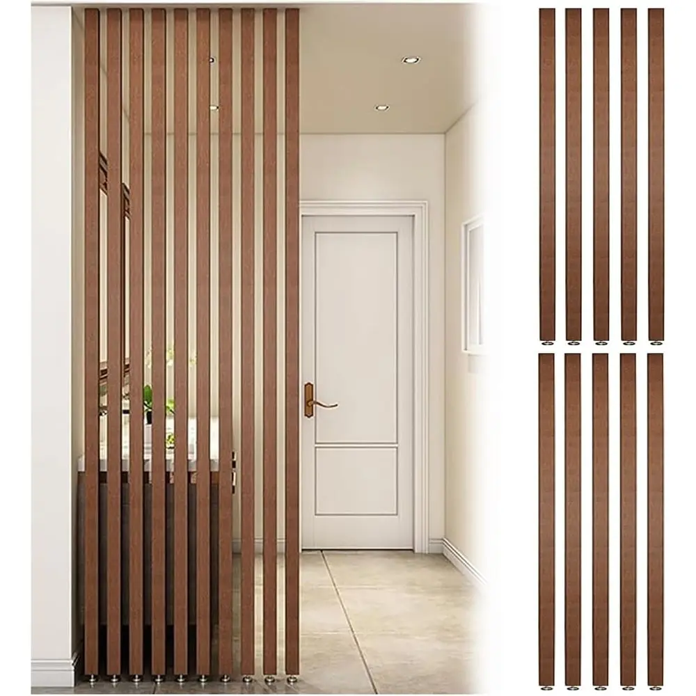 Набор из 10 деревянных перегородок с регулируемой высотой — перегородки от пола до потолка для дома, офиса и входа без Dri
Набор из 10 деревянных перегородок с регулируемой высотой — перегородки от пола до потолка для дома, офиса и входа без Dri