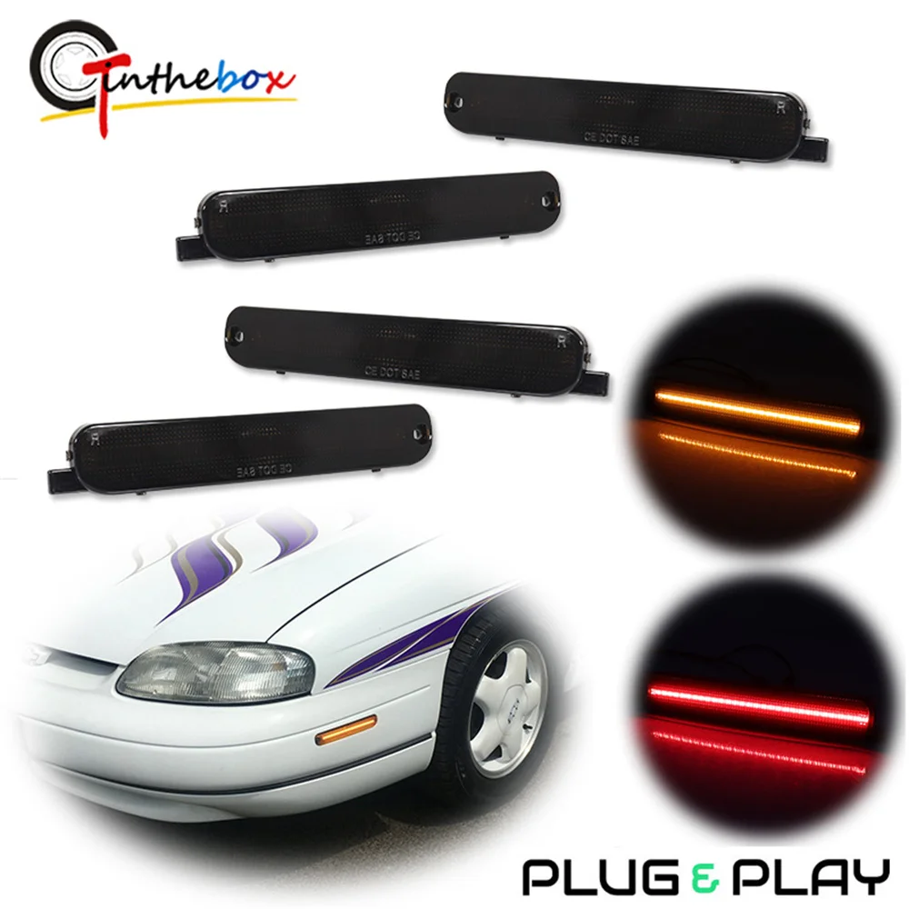 Передние/задние боковые габаритные огни указателя поворота для Chevrolet Lumina 1995-2001 и Monte Carlo 1995-1999
Передние/задние боковые габаритные огни указателя поворота для Chevrolet Lumina 1995-2001 и Monte Carlo 1995-1999