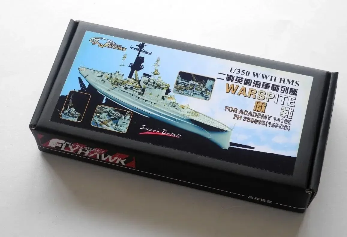Flyhawk FH 350095 Набор деталей HMS Battleship Warspit в масштабе 1/350 (для Академии 14105) в разобранном виде
Flyhawk FH 350095 Набор деталей HMS Battleship Warspit в масштабе 1/350 (для Академии 14105) в разобранном виде
