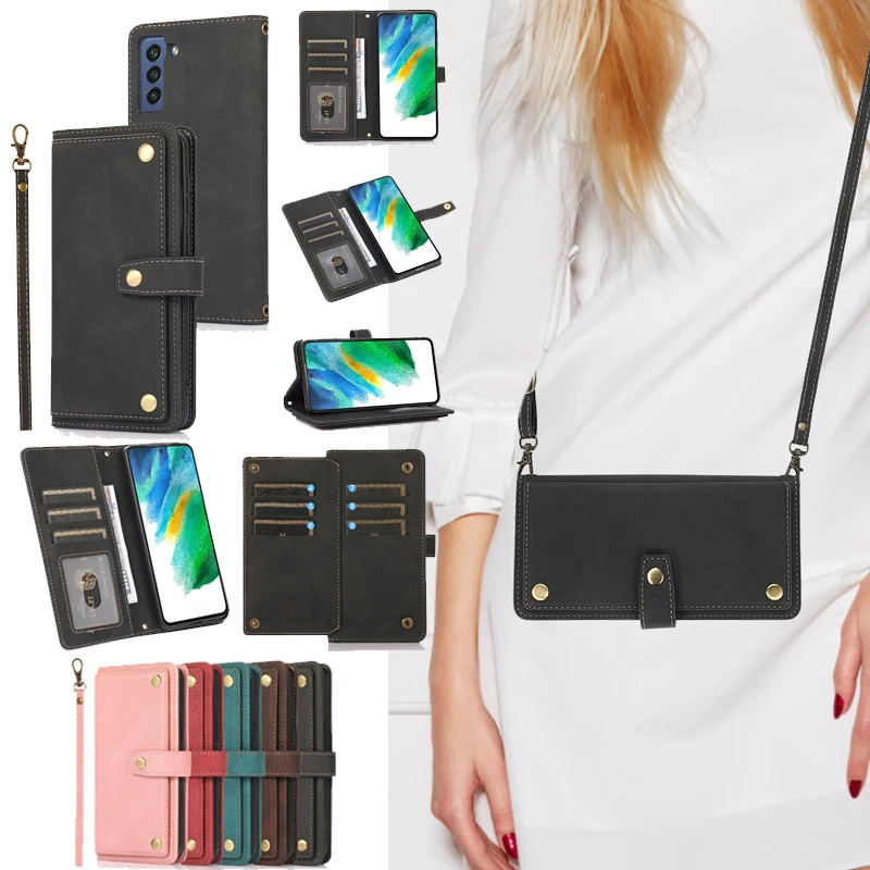 Crossbody Leather Wallet Case for Samsung Galaxy S23 Ultra S22 S21 S20 FE S10 S8 Note 20 10 Plus Card Holder Lanyard Phone Cover
Crossbody Leather Wallet Case for Samsung Galaxy S23 Ultra S22 S21 S20 FE S10 S8 Note 20 10 Plus Card Holder Lanyard Phone Cover