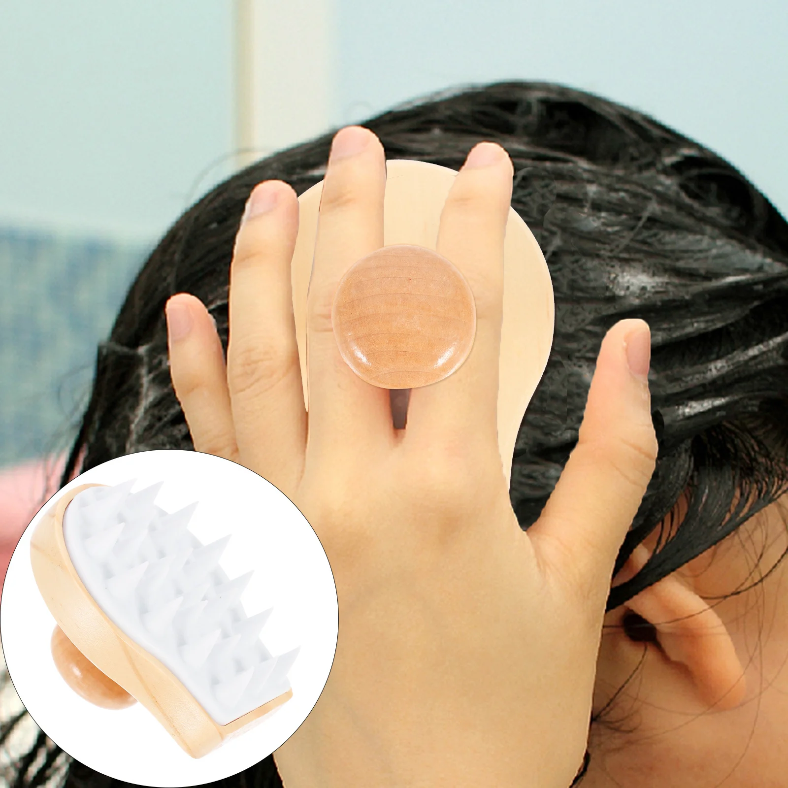 Щетка для массажа кожи головы, силиконовый массажер для очищения волос с деревянной ручкой для снятия стресса и контроля перхоти, массажная щетка для волос
Щетка для массажа кожи головы, силиконовый массажер для очищения волос с деревянной ручкой для снятия стресса и контроля перхоти, массажная щетка для волос