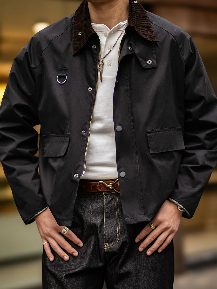 Gushi's Retro Style Men's Short Fishing Jacket Spring New Arrival Workwear Flip Collar Hunting Coat Cotton Polyester Blend
Gushi's Retro Style Men's Short Fishing Jacket Spring New Arrival Workwear Flip Collar Hunting Coat Cotton Polyester Blend