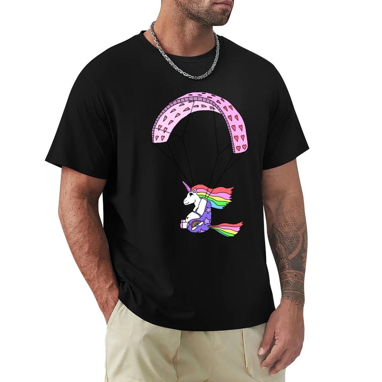 The Wandering Fools - Paracorn, the Paragliding Unicorn T-Shirt Large Size Casual Short Sleeve Top
The Wandering Fools - Paracorn, the Paragliding Unicorn T-Shirt Large Size Casual Short Sleeve Top