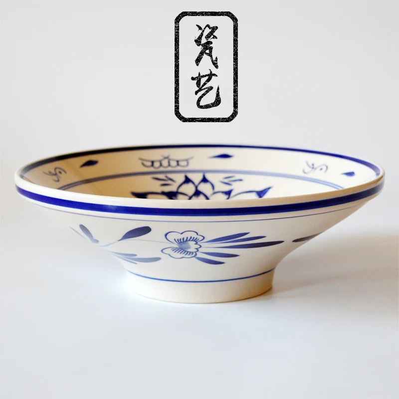 Large Chinese Style Shaanxi Oil Pouring Noodle Bowl Stir Fried Noodle Sauce Mixed Noodle Shallow Porcelain
Large Chinese Style Shaanxi Oil Pouring Noodle Bowl Stir Fried Noodle Sauce Mixed Noodle Shallow Porcelain