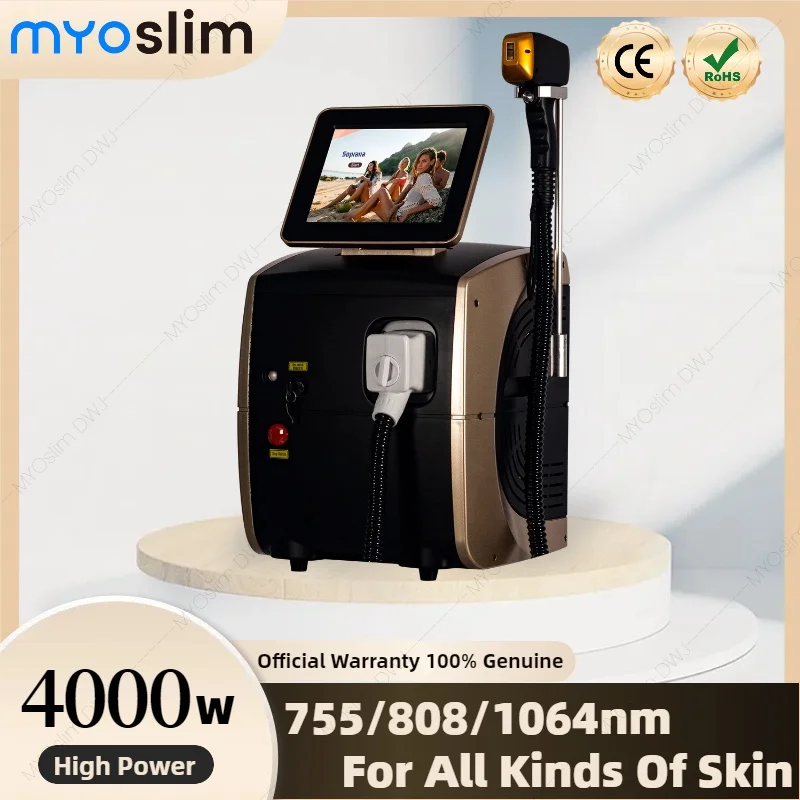 4000W Ice Platinum Alexandrite 808 Diode Laser Hair Removal Machine Permanent Removal Cooling Head Painless Body Epilator Salon
4000W Ice Platinum Alexandrite 808 Diode Laser Hair Removal Machine Permanent Removal Cooling Head Painless Body Epilator Salon