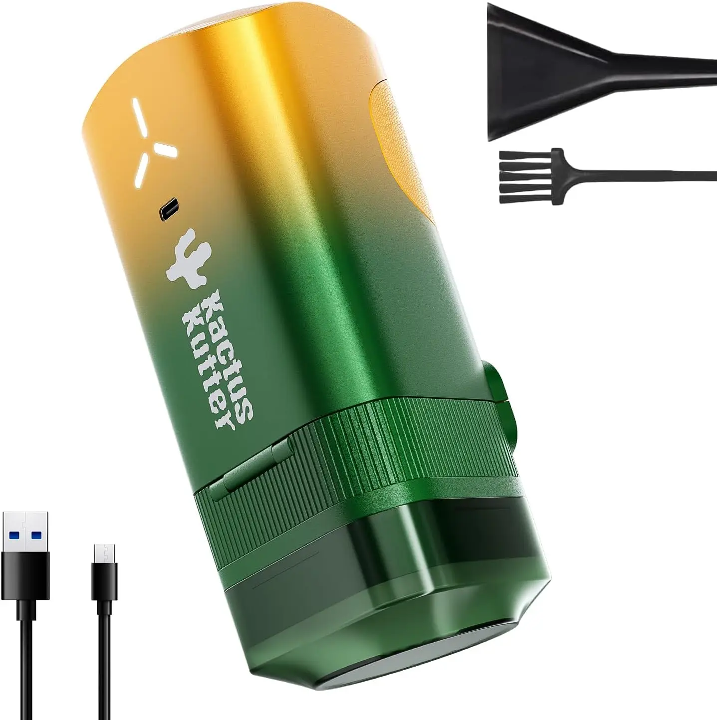 Портативная электрическая мельница для специй, работающая от перезаряжаемой батареи, вмещает до 3 г - градиентный зеленый цвет
Портативная электрическая мельница для специй, работающая от перезаряжаемой батареи, вмещает до 3 г - градиентный зеленый цвет