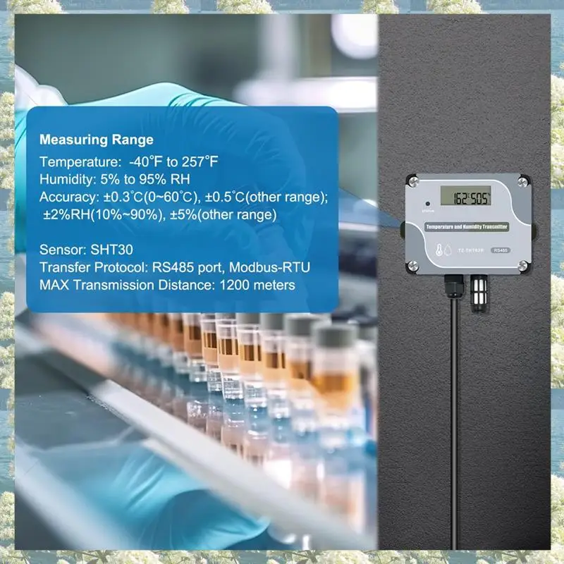 New-RS485 Датчик температуры и влажности Modbus RTU Датчик температуры Цифровой промышленный датчик температуры и влажности Настенный монтаж
New-RS485 Датчик температуры и влажности Modbus RTU Датчик температуры Цифровой промышленный датчик температуры и влажности Настенный монтаж