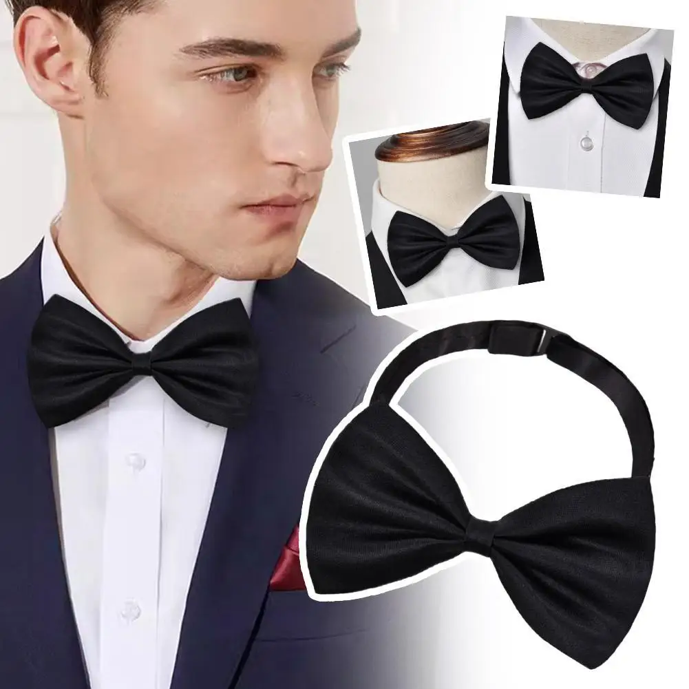 Luxury Men Bowtie Vintage Cravat Style Double Layer Butterfly Shape Black Necktie Adjustable Corporate Anniversary Gifts
Luxury Men Bowtie Vintage Cravat Style Double Layer Butterfly Shape Black Necktie Adjustable Corporate Anniversary Gifts