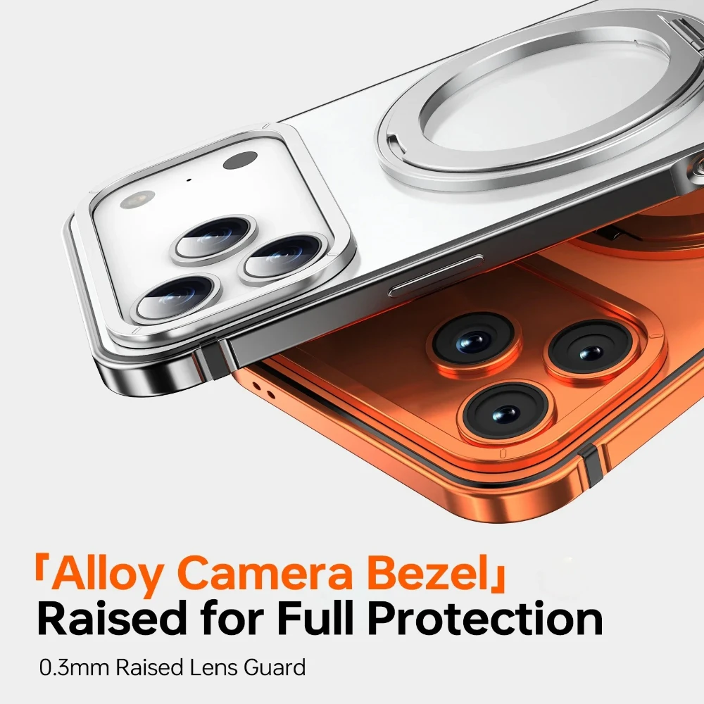 360° Stand Alloy Protective Case for IPhone 17 Pro/17 Pro Max, Premium Full-Body Drop-Resistant Metal Cover Magnetic Ring Stand
360° Stand Alloy Protective Case for IPhone 17 Pro/17 Pro Max, Premium Full-Body Drop-Resistant Metal Cover Magnetic Ring Stand