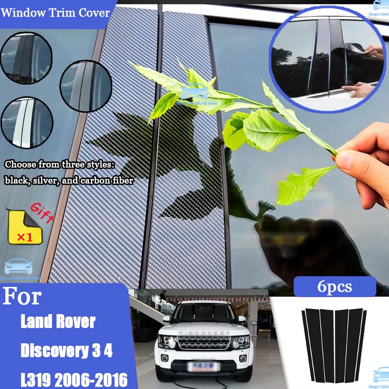 Glossy Black Silver Carbon Pillar Post For Land Rover Discovery 3 4 L319 2006-2016 Door Window Column BC Trim Sticker Cover
Glossy Black Silver Carbon Pillar Post For Land Rover Discovery 3 4 L319 2006-2016 Door Window Column BC Trim Sticker Cover
