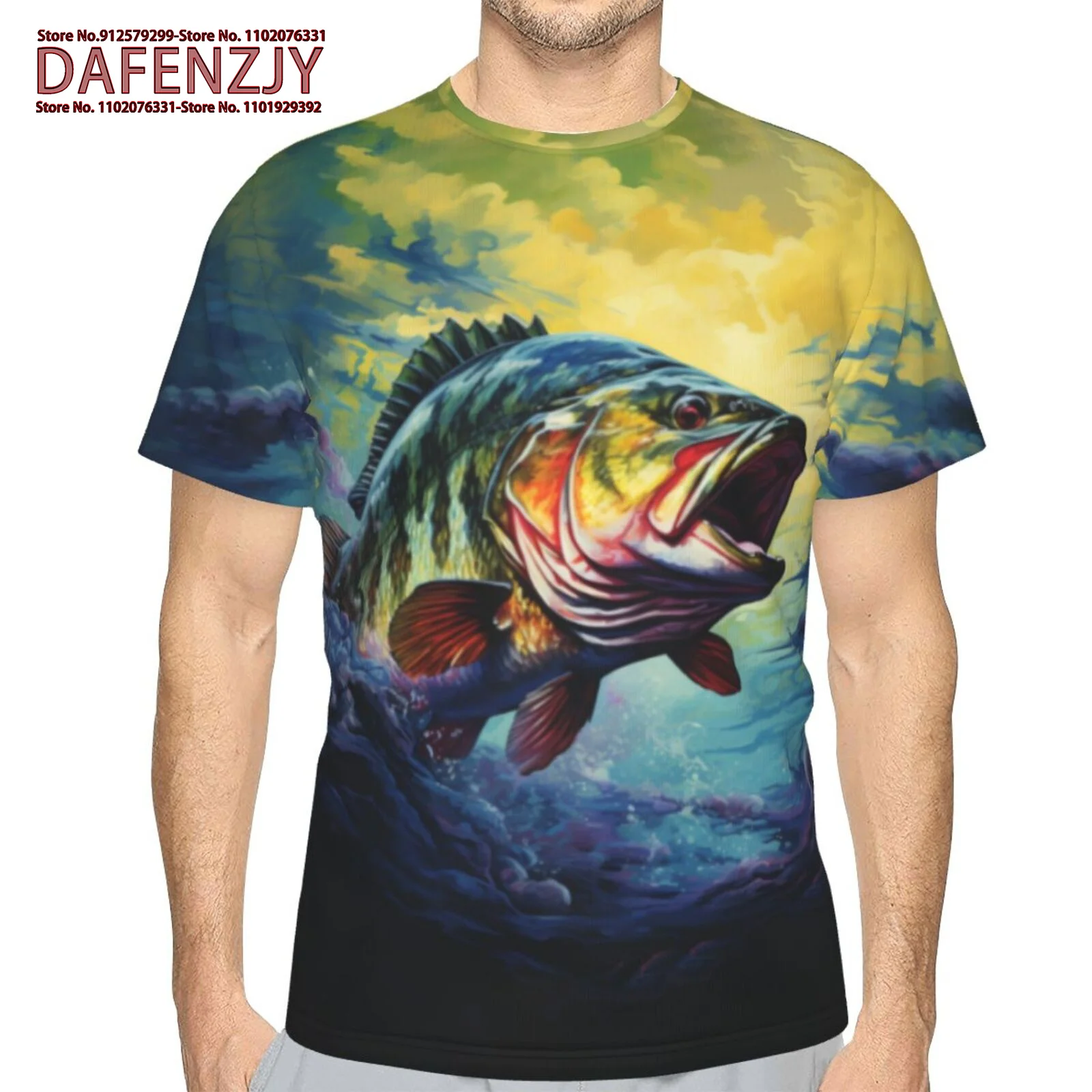 Summer Men's T-shirt Fish 3D Print T-shirt 2024 Men's T-shirts Casual Loose Streetwear Tees Short Sleeve Tops
Summer Men's T-shirt Fish 3D Print T-shirt 2024 Men's T-shirts Casual Loose Streetwear Tees Short Sleeve Tops