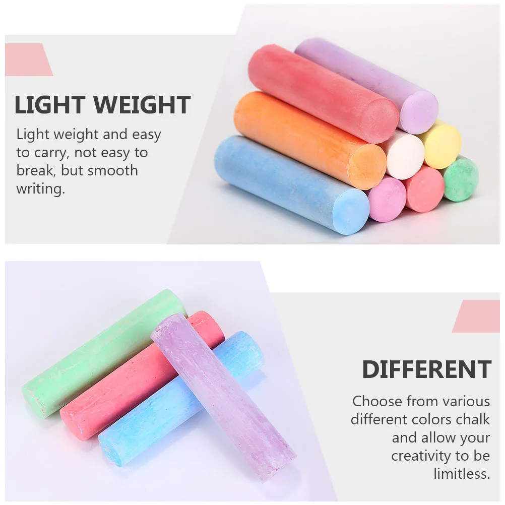 20pcs Colorful Chalks Dust-Free Large Portable Teaching Supplies Blackboard Painting Chalks Practical Graffiti Chalk
20pcs Colorful Chalks Dust-Free Large Portable Teaching Supplies Blackboard Painting Chalks Practical Graffiti Chalk