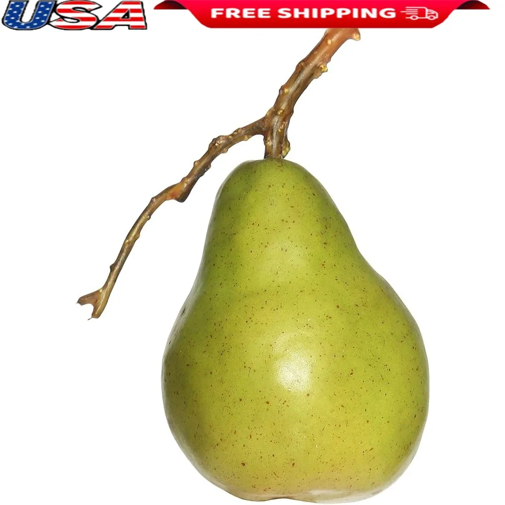 Artificial Green Yellow Pears Set of Six Realistic Home Office Decoration Faux Fruit Maintenance Free Display Accents
Artificial Green Yellow Pears Set of Six Realistic Home Office Decoration Faux Fruit Maintenance Free Display Accents