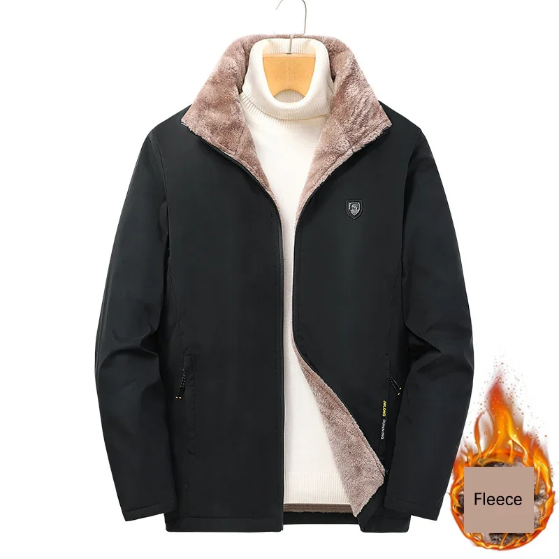BROWON Coats Men Winter Solid Color Stand Collar Fashion Jacket for Men 2024 Business Casual Fleece Warm Outwear Men Clothing
BROWON Coats Men Winter Solid Color Stand Collar Fashion Jacket for Men 2024 Business Casual Fleece Warm Outwear Men Clothing