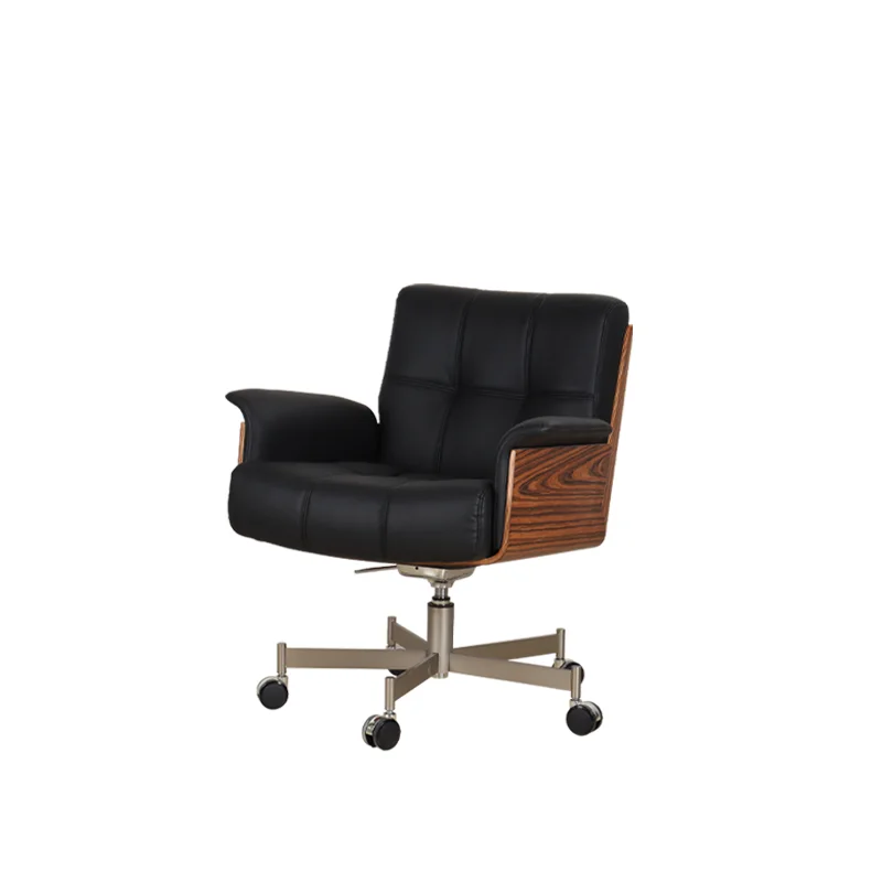 Light luxury liftable study office chair household rotating leather computer chair
Light luxury liftable study office chair household rotating leather computer chair