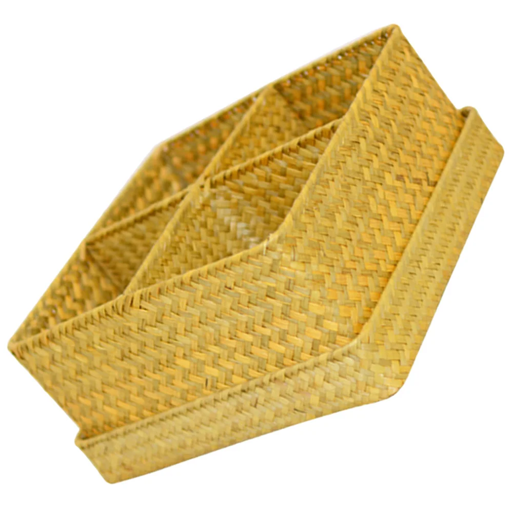 Natural Sea Grass Storage Basket Handwoven Multifunctional Desktop Organizer Large Woven Storage Box Decorative Home Sundries
Natural Sea Grass Storage Basket Handwoven Multifunctional Desktop Organizer Large Woven Storage Box Decorative Home Sundries