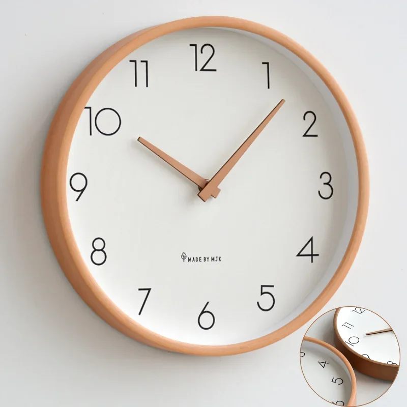 Modern Wood Wall Clock Kitchen Clock Mechanism Wall Watches Home Decor Living Room Bedroom Creative Solid Wood Clock
Modern Wood Wall Clock Kitchen Clock Mechanism Wall Watches Home Decor Living Room Bedroom Creative Solid Wood Clock