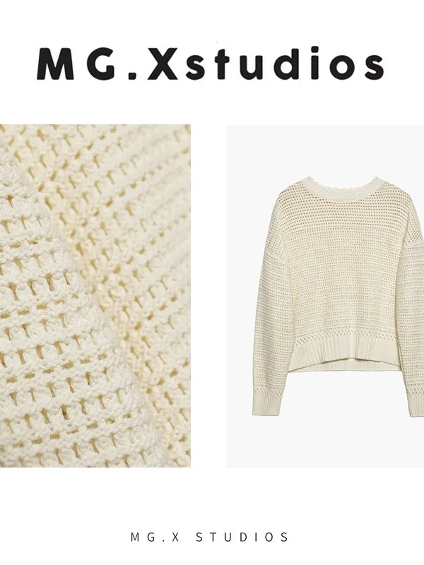 Lace Trim Texture Knitwear Long Sleeve Boat Neck Female Top Garden Lazy Stripe Pattern Casual Loose Fit Spring Fashion
Lace Trim Texture Knitwear Long Sleeve Boat Neck Female Top Garden Lazy Stripe Pattern Casual Loose Fit Spring Fashion