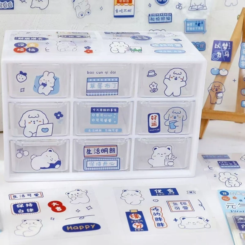 Super Cute Transparent Waterproof Stickers Hand Diary Material Decorative Sticker Package Stationery Mobile Phone High Value
Super Cute Transparent Waterproof Stickers Hand Diary Material Decorative Sticker Package Stationery Mobile Phone High Value