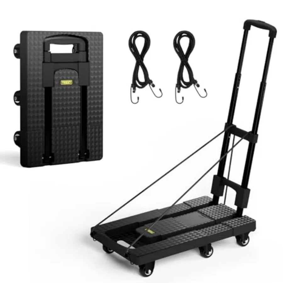 No Assembly Folding Hand Truck 440lbs, Dolly Cart with Wheels and Upright Lock, Extendable Heavy Duty Foldable Dolly for Luggag
No Assembly Folding Hand Truck 440lbs, Dolly Cart with Wheels and Upright Lock, Extendable Heavy Duty Foldable Dolly for Luggag