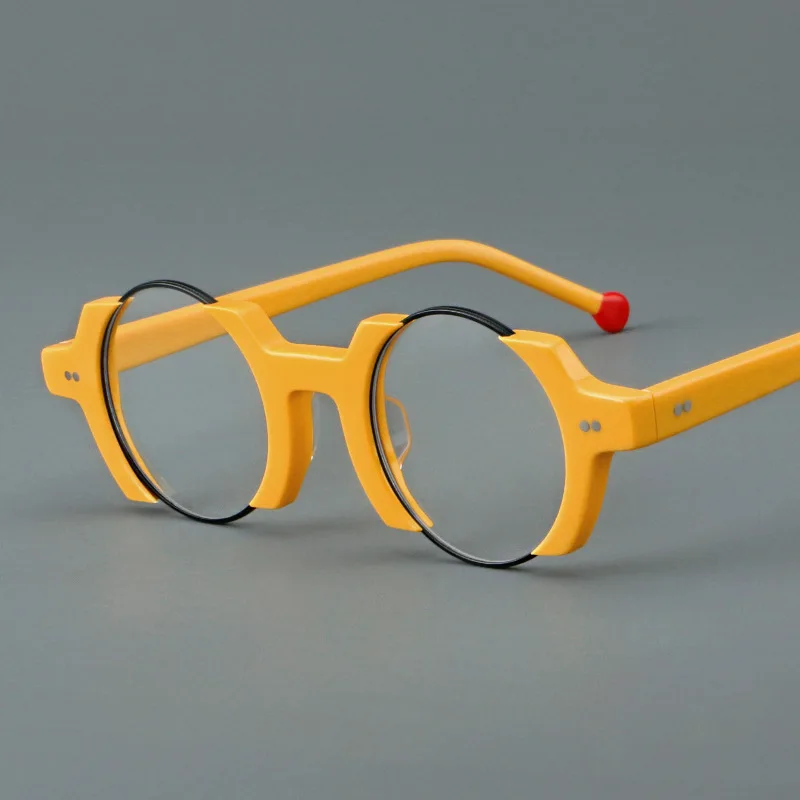 European and American Personality Fashion Trend Glasses Frame Man Woman Party Punk Hand-made Half-frame Acetate Glasses Frame
European and American Personality Fashion Trend Glasses Frame Man Woman Party Punk Hand-made Half-frame Acetate Glasses Frame
