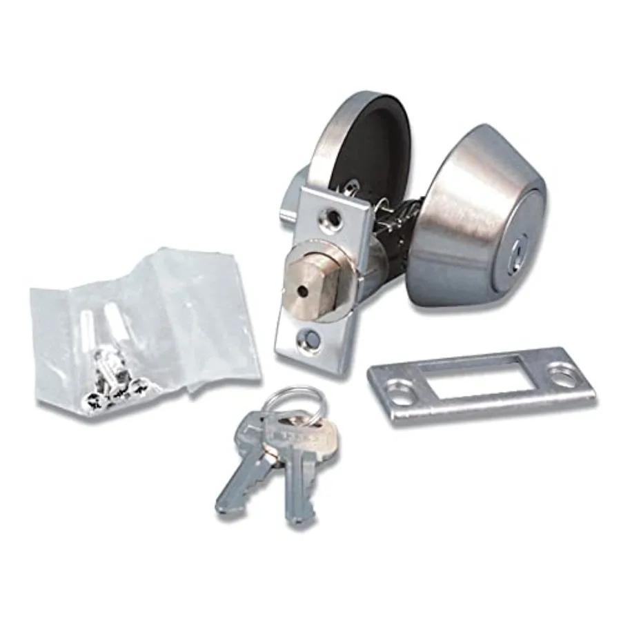 L32CS3008 Stainless Steel Single Cylinder Deadbolt - 5/8" Latch, Silver
L32CS3008 Stainless Steel Single Cylinder Deadbolt - 5/8" Latch, Silver