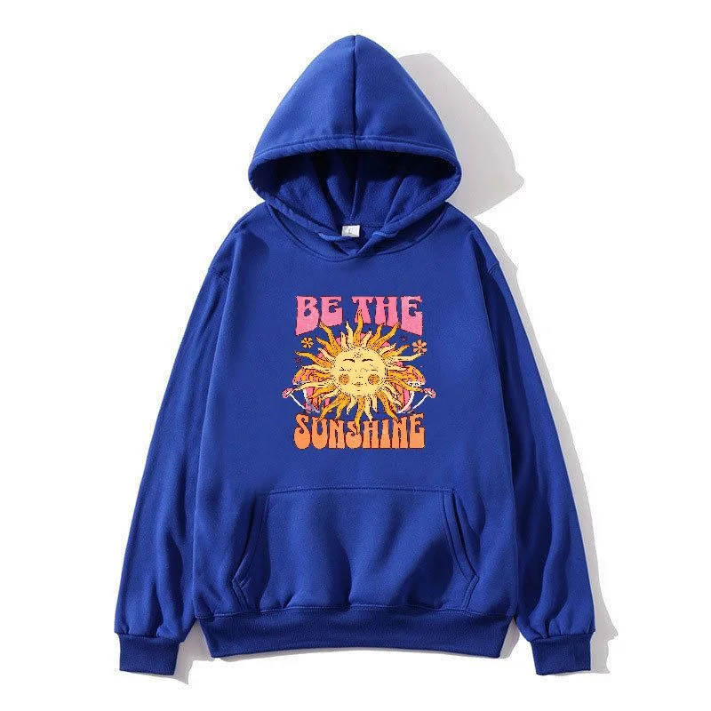 Men Women Be The Sunshine Graphic Hoodie Oversized Blue Streetwear Sweatshirt Retro Hippie Sun Print Casual Pullover Hoodies
Men Women Be The Sunshine Graphic Hoodie Oversized Blue Streetwear Sweatshirt Retro Hippie Sun Print Casual Pullover Hoodies