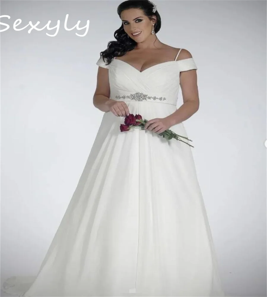 Simple Big Size Beach Wedding Dress With Beaded Sash Elegant Women Modest Garden Outside Country Bridal Gowns 2023 Bride Dress
Simple Big Size Beach Wedding Dress With Beaded Sash Elegant Women Modest Garden Outside Country Bridal Gowns 2023 Bride Dress
