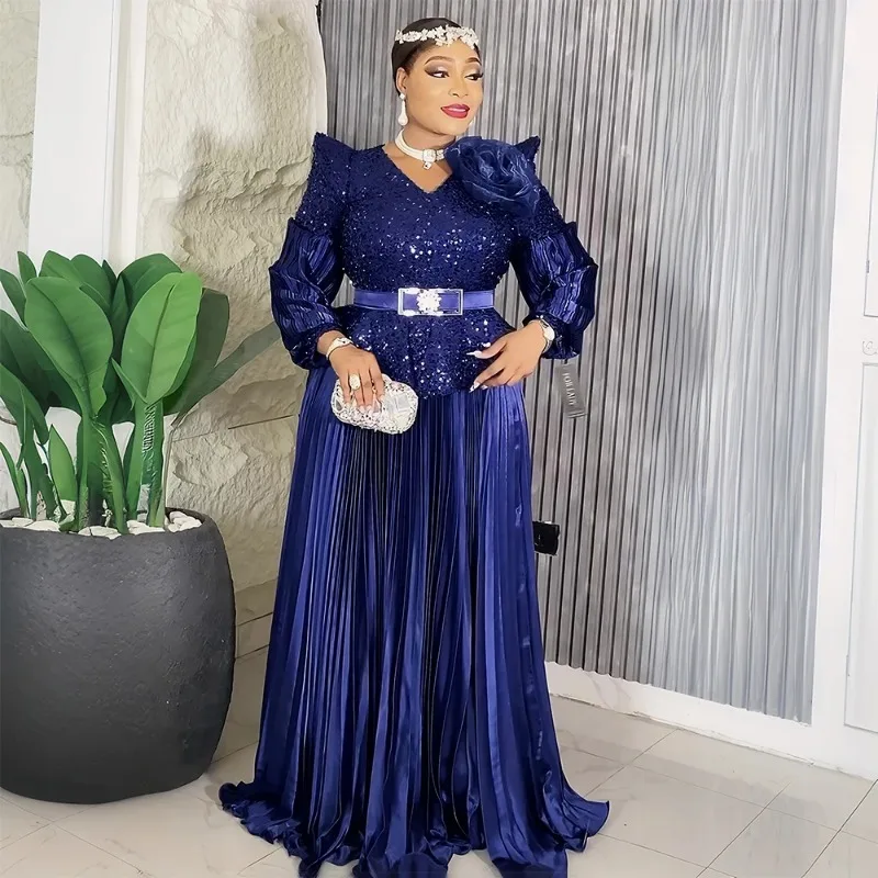 Elegant African Dresses for Women Luxury Sequin Evening Gown Plus Size Turkey Wedding Party Dress 2025 New Africa Clothing
Elegant African Dresses for Women Luxury Sequin Evening Gown Plus Size Turkey Wedding Party Dress 2025 New Africa Clothing