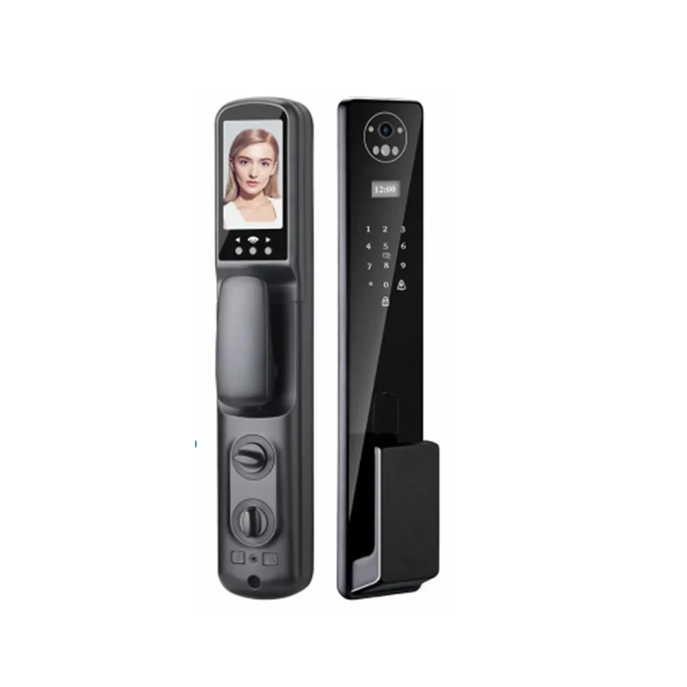 TUYA APP Digital Fingerprint 3D Face Recognition Lock with Camera Electric Digital Biometric Door Smart Lock
TUYA APP Digital Fingerprint 3D Face Recognition Lock with Camera Electric Digital Biometric Door Smart Lock