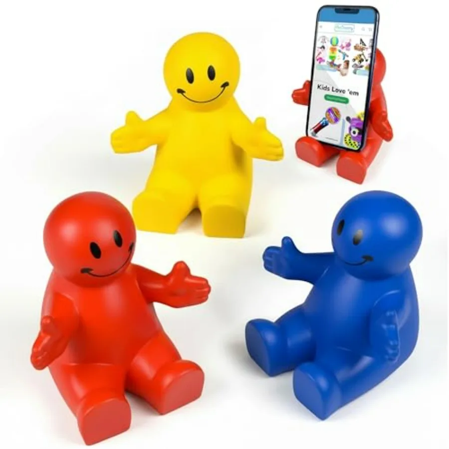 4 Inch Squeezable Cute Smile Phone Holder Pack of 3, Smartphone Stand, Squeeze Stress Relief Toy for and Adults, Cell Phone Hol
4 Inch Squeezable Cute Smile Phone Holder Pack of 3, Smartphone Stand, Squeeze Stress Relief Toy for and Adults, Cell Phone Hol