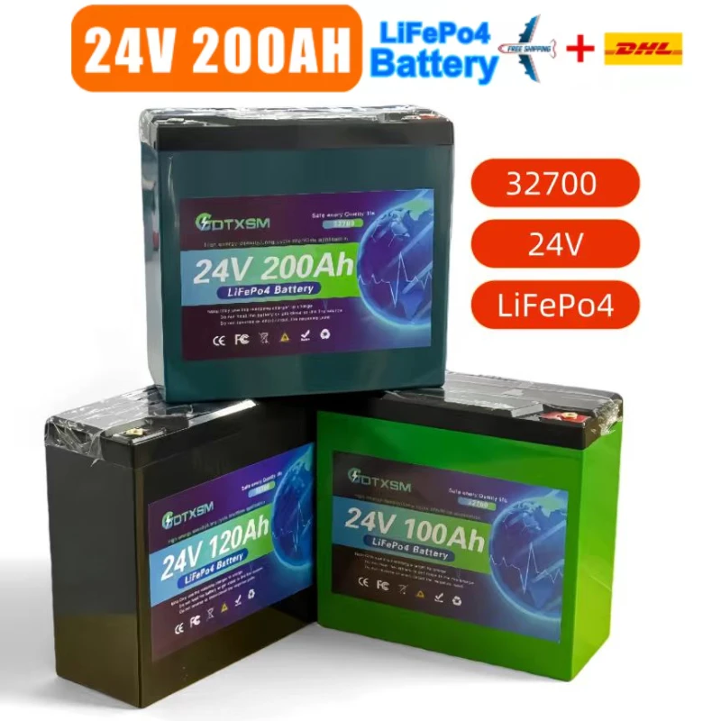 latest 32700 LiFePO4 battery 24V100AH-200AH Rechargeable Ferrous Lithium Phosphate Solar Off-grid Battery for Solar, RV, Camp
latest 32700 LiFePO4 battery 24V100AH-200AH Rechargeable Ferrous Lithium Phosphate Solar Off-grid Battery for Solar, RV, Camp