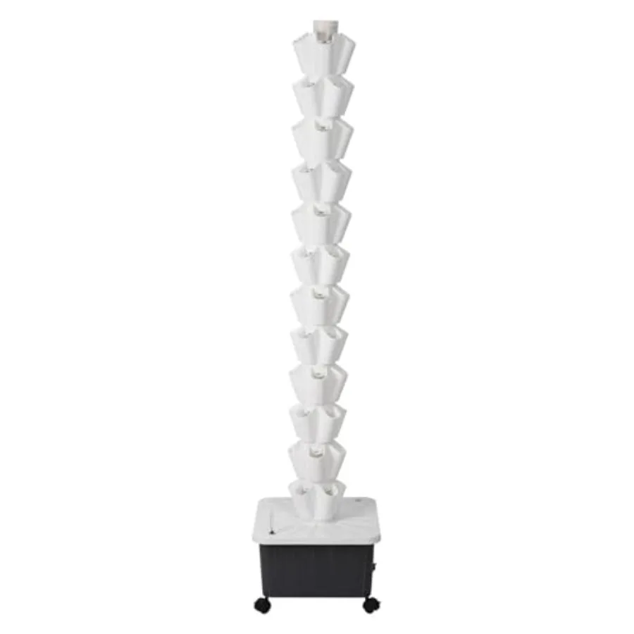 12 Tiers Hydroponic Tower Vertical Garden with Pump and Removable Water Tank 60 Slots Vegetable Growth Planter Indoor Hydroponi
12 Tiers Hydroponic Tower Vertical Garden with Pump and Removable Water Tank 60 Slots Vegetable Growth Planter Indoor Hydroponi