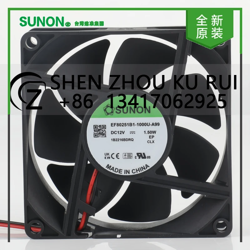 Новый Sunon 5 В 24 В 48 В постоянного тока 12 В 1,5 Вт AC EC 8025 80X80X25MM 8 см ультра-тихий двойной шарикоподшипник 2-проводной вентилятор охлаждения EF802511-1000U-A99
Новый Sunon 5 В 24 В 48 В постоянного тока 12 В 1,5 Вт AC EC 8025 80X80X25MM 8 см ультра-тихий двойной шарикоподшипник 2-проводной вентилятор охлаждения EF802511-1000U-A99