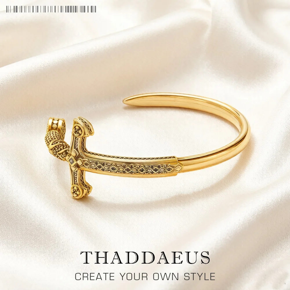 Golden Sword Bangle Bracelet Fashion Jewelry Vinatge Gift For Women Men
Golden Sword Bangle Bracelet Fashion Jewelry Vinatge Gift For Women Men